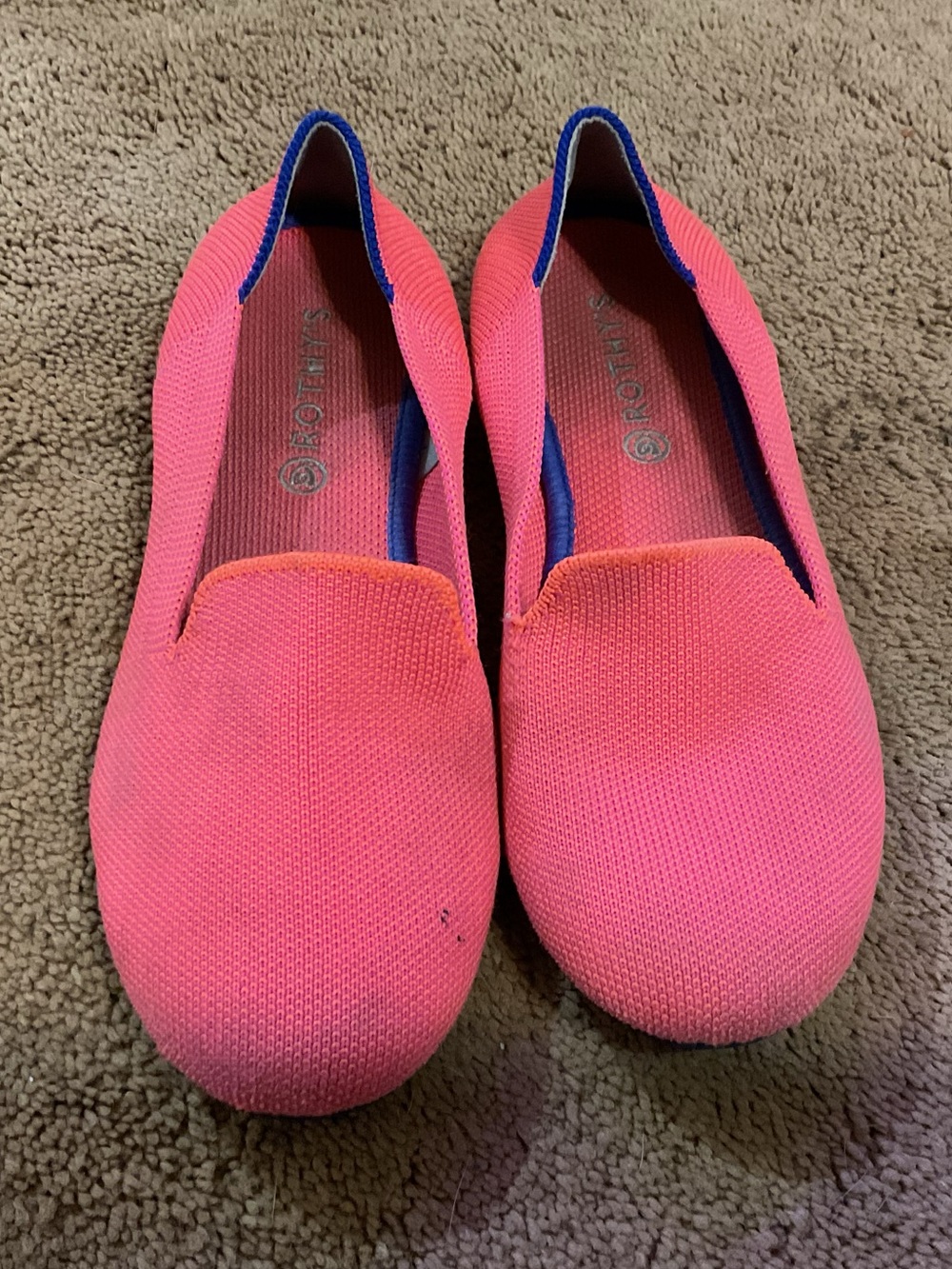 Rothy's Kids Flamingo Loafers size 4